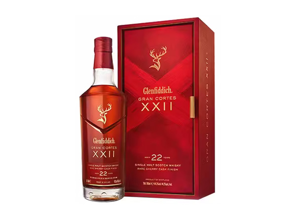 惠州回收格兰菲迪22年璀璨珍藏版威士忌700ml礼盒装Glenfiddich XXII苏格兰威士忌