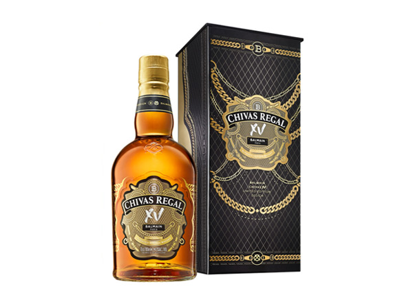 惠州芝华士15年回收Chivas Regal XV Balmain巴尔曼联名限定版700ml苏格兰调配型威士忌洋酒