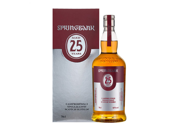 惠州云顶25年回收云顶威士忌SpringBank 46度坎贝尔镇苏格兰单一麦芽700m进口洋酒威士忌