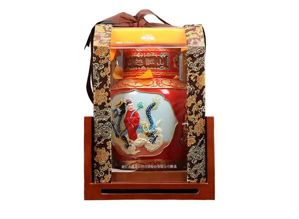 惠州古越龙山黄酒回收古越龙山状元及第二十年陈酿2.5L工艺浮雕黄酒